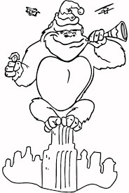 Dibujo de Donkey Kong en la Ciudad para Colorear