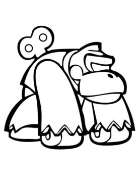Dibujo de Juguete Donkey Kong para Colorear