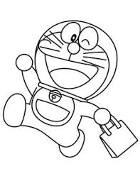 Dibujo de Doraemon Ir de Compras para Colorear