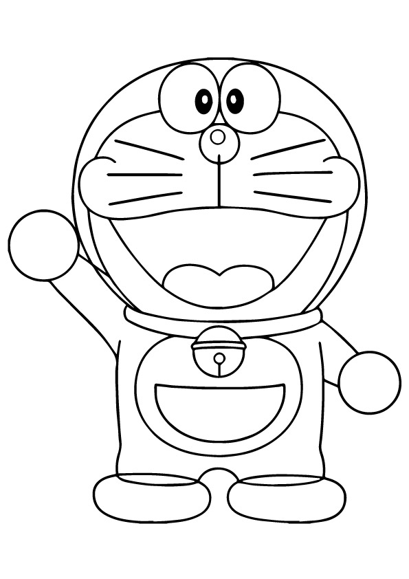 Dibujo de Doraemon Robot para Colorear