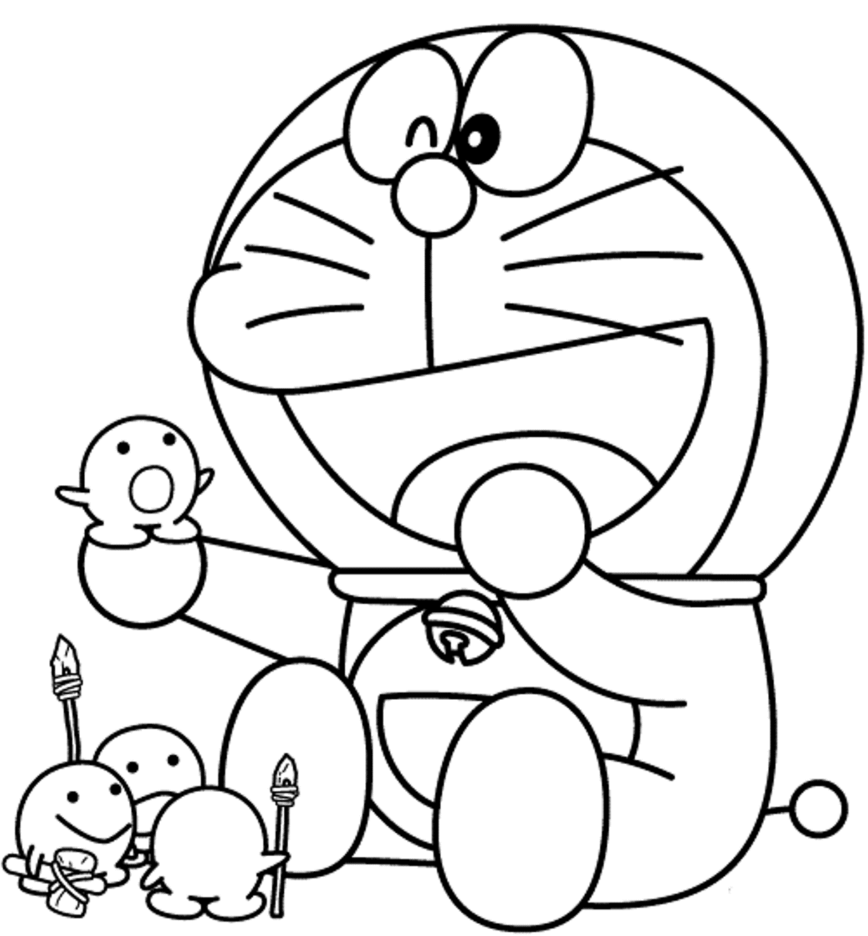 Dibujo de Doraemon y Sus Juguetes para Colorear