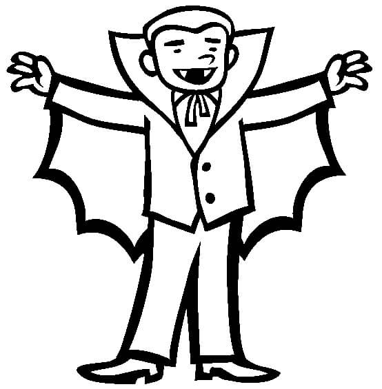 Dibujo de Drcula para Colorear