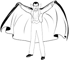 Dibujo de Genial Drcula para Colorear