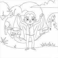 Dibujo de Pequeo Drcula para Colorear