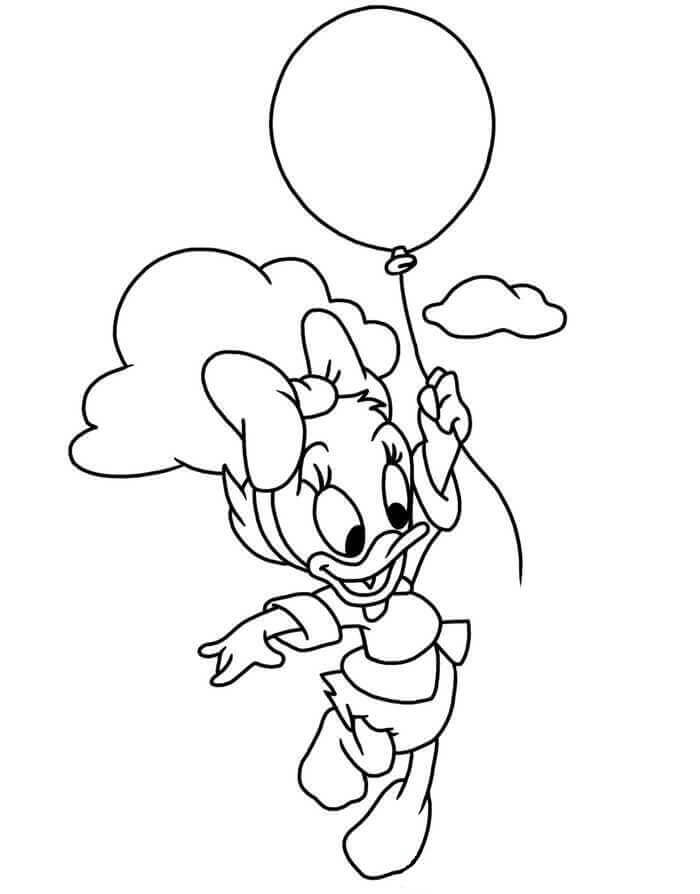 Dibujo de Webby Vanderquack Ducktales para Colorear