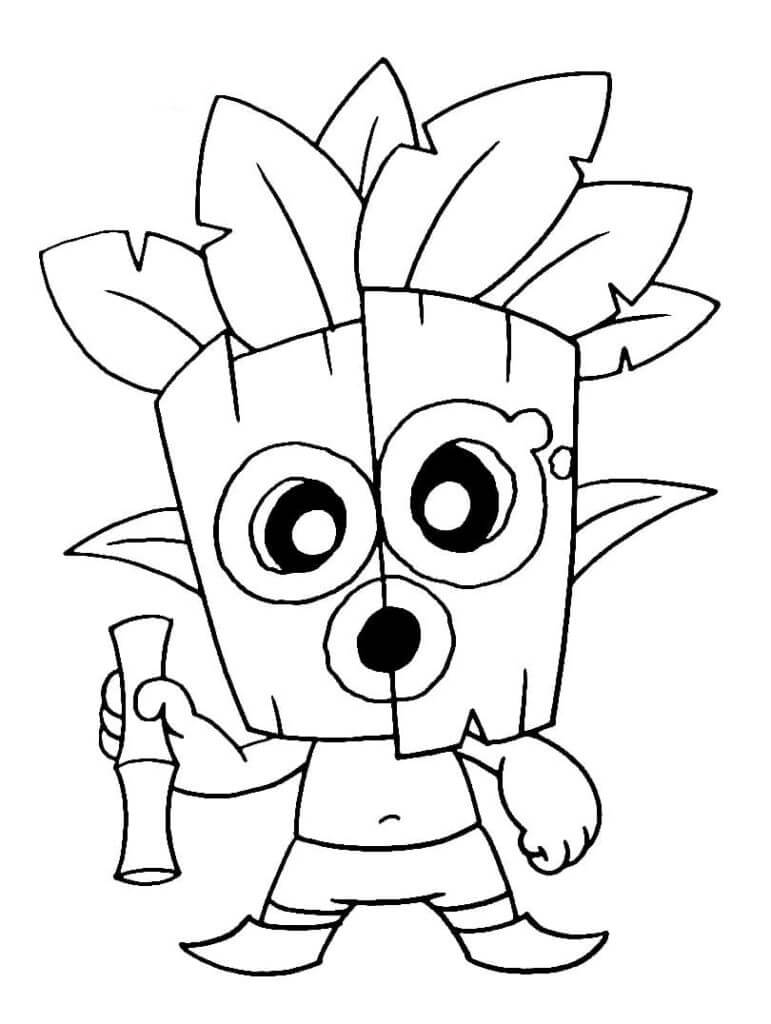 Dibujo de Chibi Goblin Lindo para Colorear
