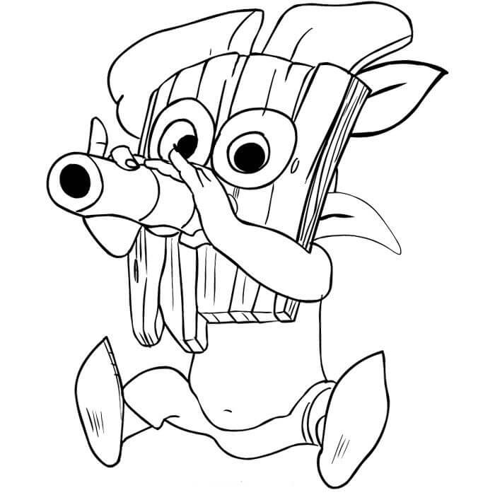 Dibujo de Duende Kawaii para Colorear