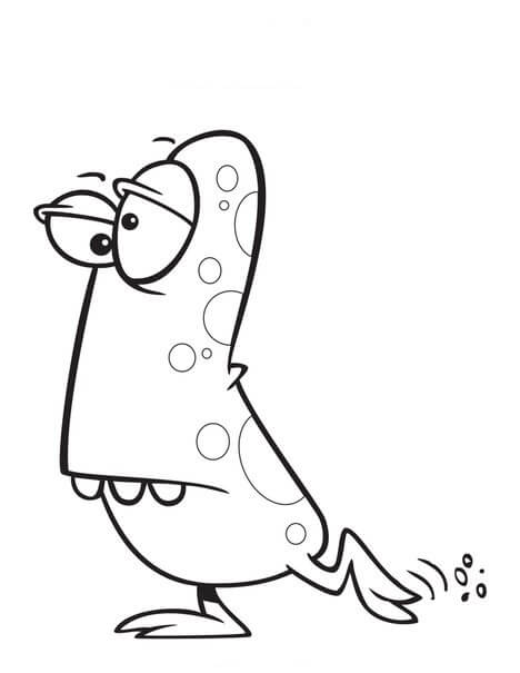 Dibujo de Duende Triste para Colorear