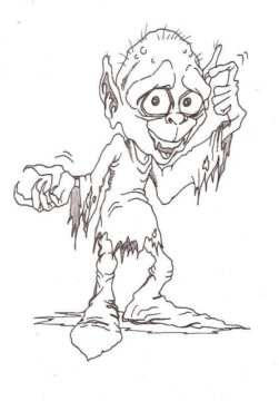 Dibujo de Un Lindo Duende para Colorear