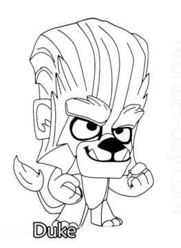 Dibujo de Duke Zooba para Colorear