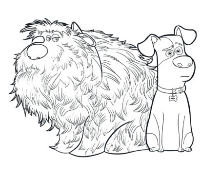 Dibujo de Max y Duke Juntos en Su Casa o para Colorear
