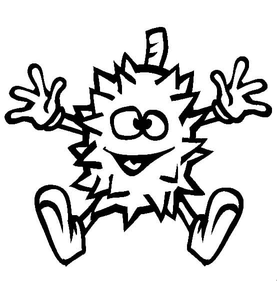 Dibujo de Dibujando Diversin Durian para Colorear