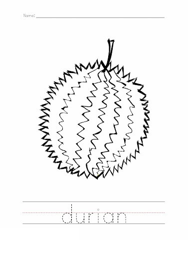 Dibujo de Increble Durian para Colorear