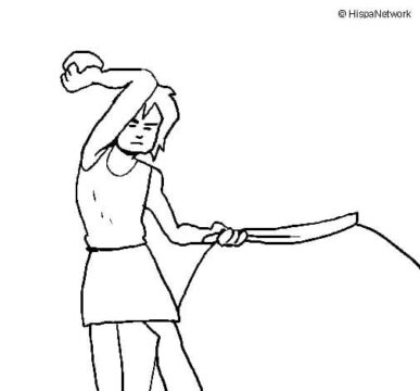 Dibujo de Nio Edad de Piedra para Colorear