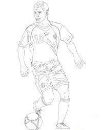 Dibujo de Eden Hazard Jugando Futbol para Colorear
