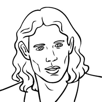 Dibujo de Enfrntate a Edinson Cavani para Colorear