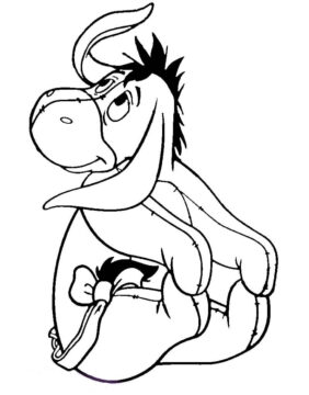 Dibujo de Impresionante Eeyore para Colorear