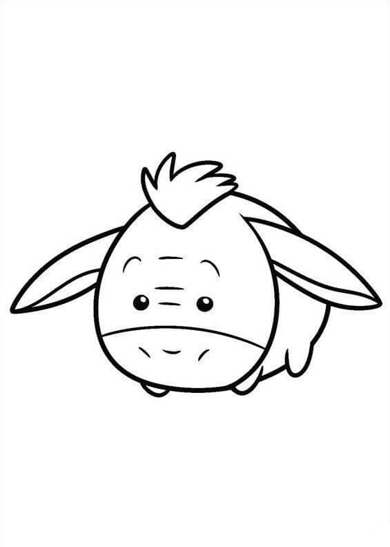 Dibujo de Tsum Tsum Eeyore para Colorear