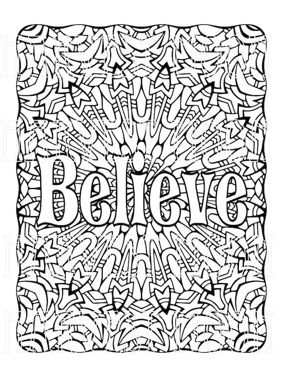 Dibujo de Creer para Colorear