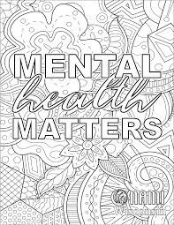 Dibujo de La Salud Mental Importa para Colorear