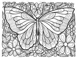 Dibujo de Mariposa para Aliviar el Estrs para Colorear