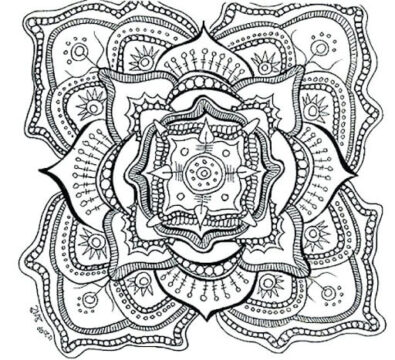 Dibujo de Patrn de Alivio del Estrs para Colorear