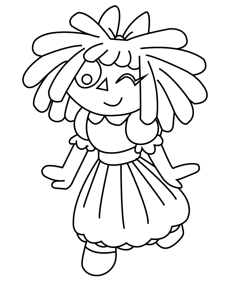 Dibujo de Cute Ragatha From The Amazing Digital Circus Coloring Pagepng para Colorear