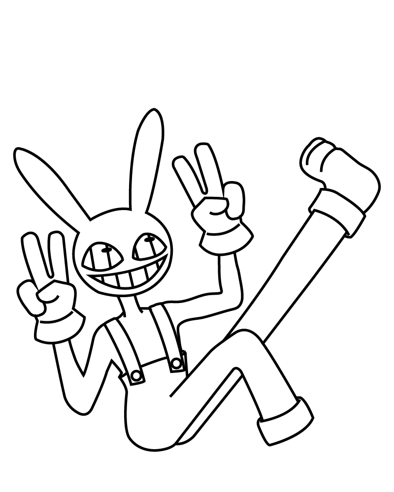 Dibujo de Jax Coloring Pagepng para Colorear