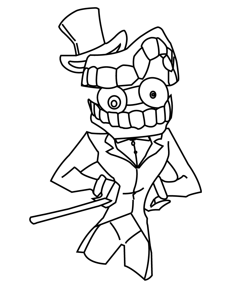 Dibujo de The Amazing Digital Circus Ragatha Coloring Pagepng para Colorear