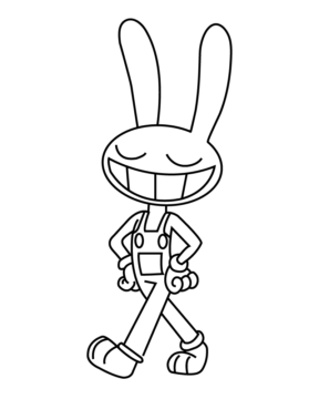 Dibujo de Walking Jax Coloring Pagepng para Colorear