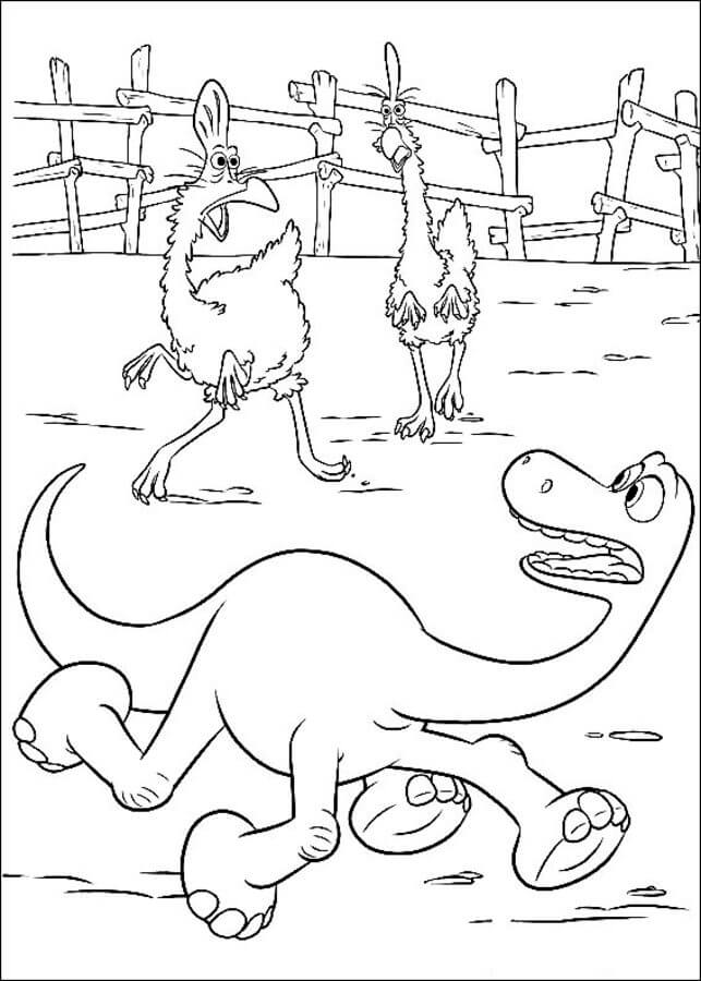 Dibujo de Arlo Corriendo para Colorear
