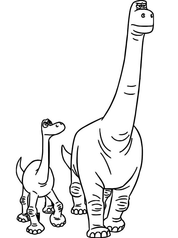 Dibujo de Arlo y Poppa Henry para Colorear