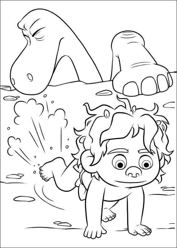 Dibujo de Arlo y Spot Lindo para Colorear