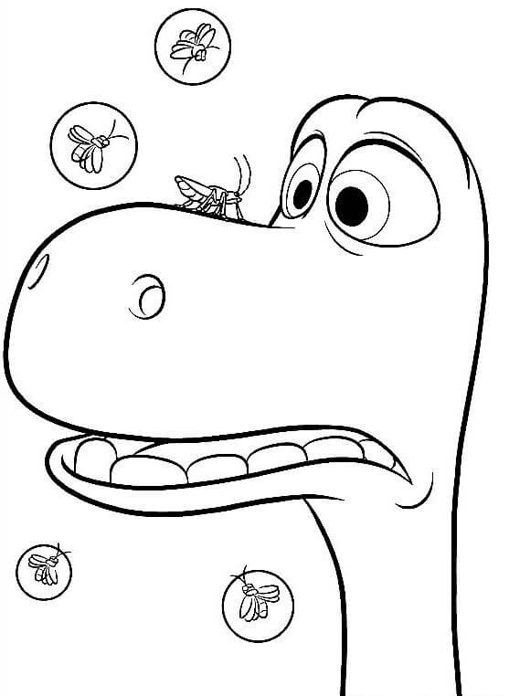 Dibujo de Arlo y el Mosquito para Colorear