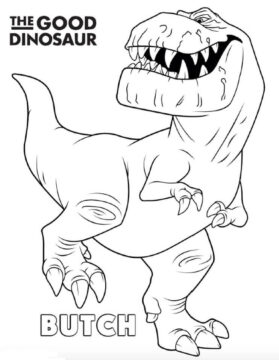 Dibujo de T Rex Butch para Colorear