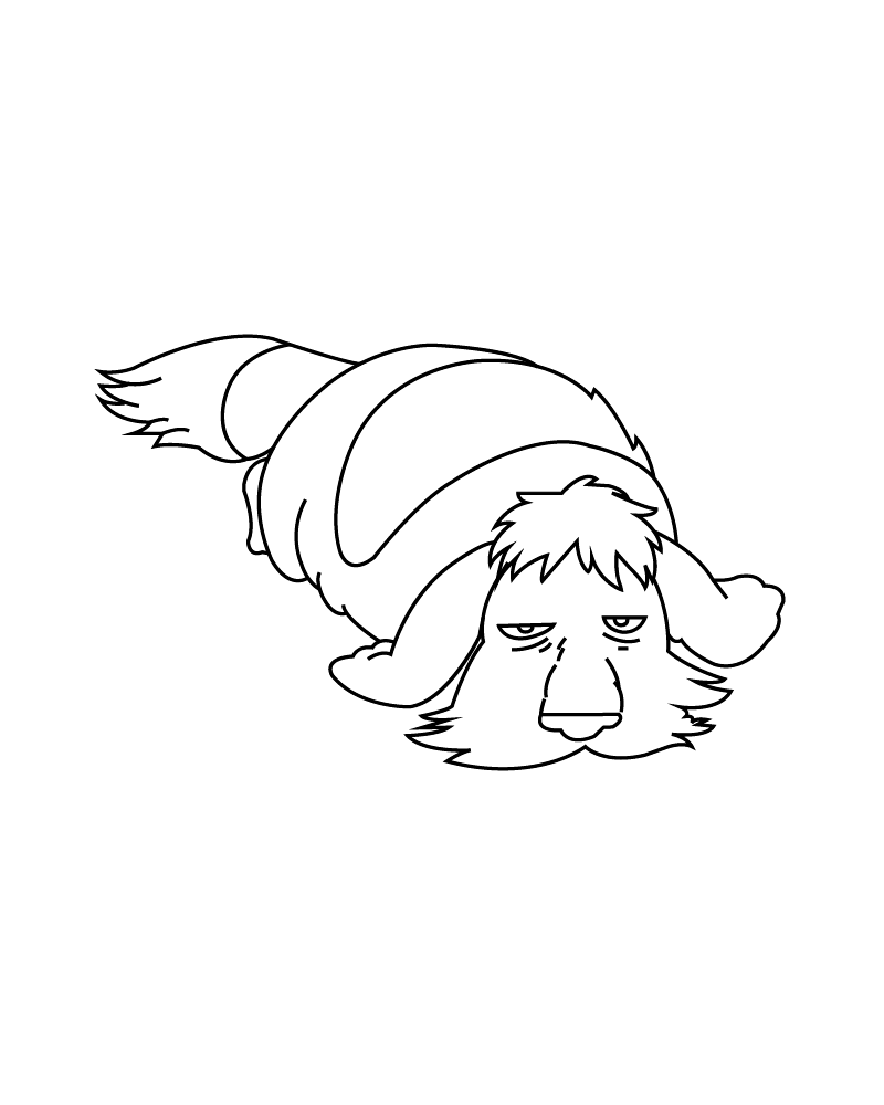Dibujo de Hin From Howls Moving Castle Coloring Page para Colorear