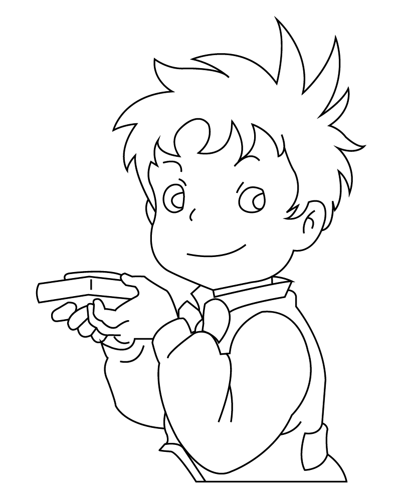 Dibujo de Markl From Howls Moving Castle Coloring Page para Colorear