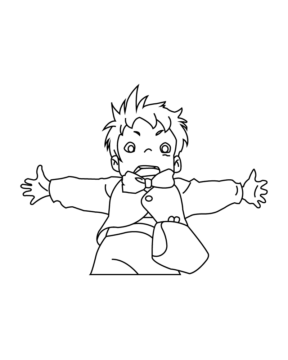 Dibujo de Studio Ghibli Character Coloring Page para Colorear