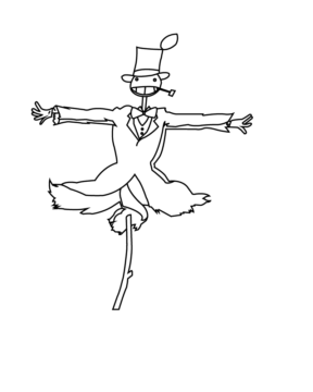 Dibujo de Turnip Head Coloring Page para Colorear