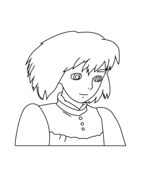 Dibujo de Wizard Howl Coloring Page para Colorear