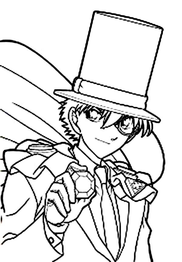 Dibujo de Cara Kaitor Kid para Colorear
