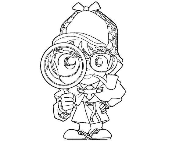 Dibujo de El Detective Conan para Colorear