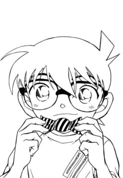 Dibujo de Lindo Conan 1 para Colorear