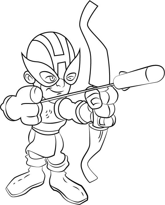 Dibujo de Hawkeye para Colorear