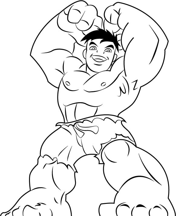 Dibujo de Hulk para Colorear