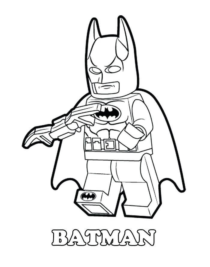 Dibujo de Lego Hombre Murcilago para Colorear