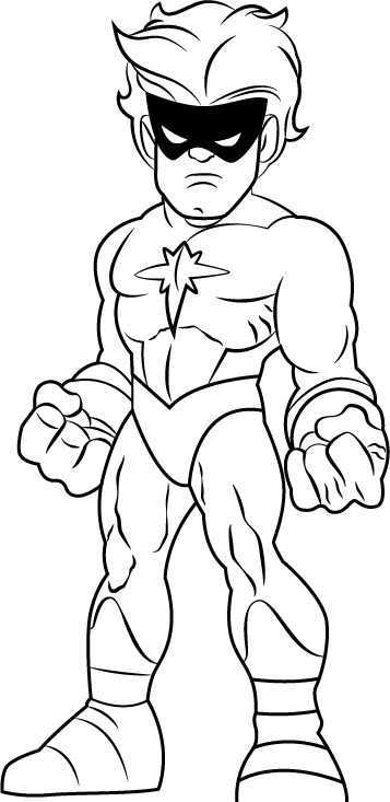 Dibujo de Capitán Enojado Marvel para Colorear