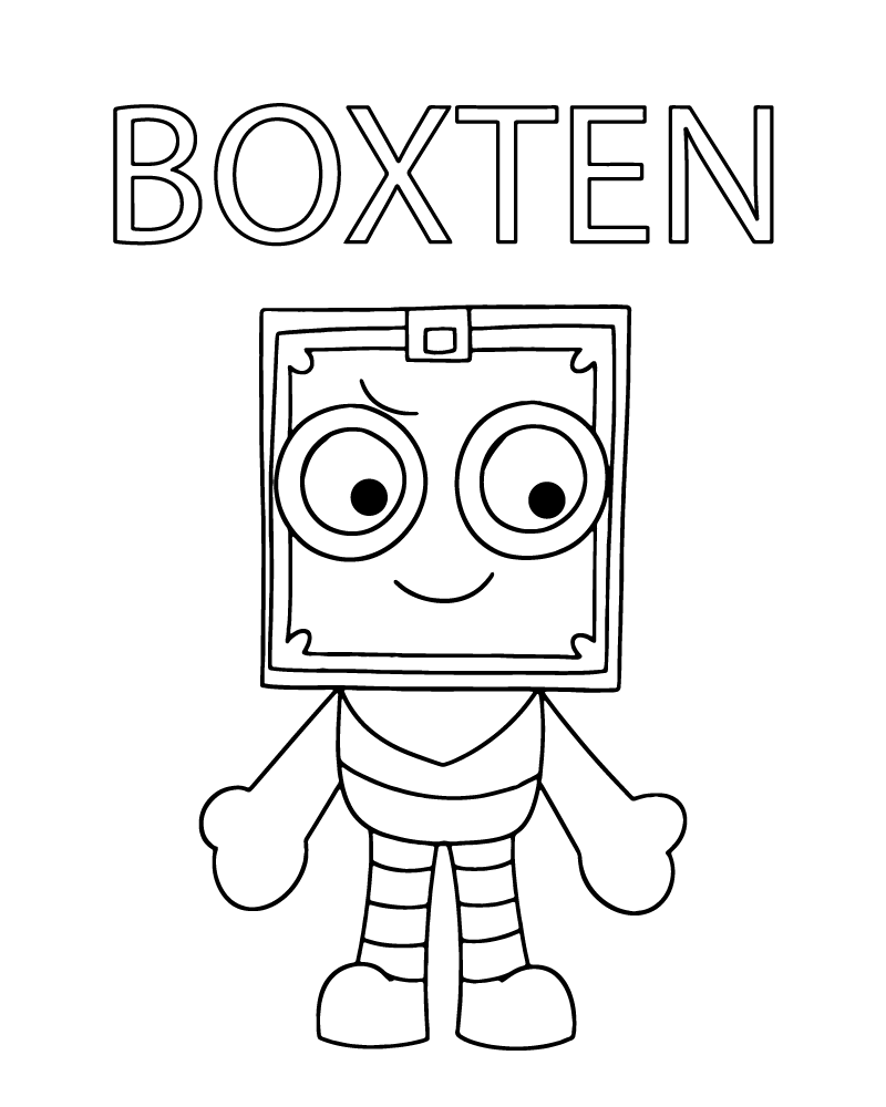 Dibujo de Dandy S World Boxten Coloring Page para Colorear