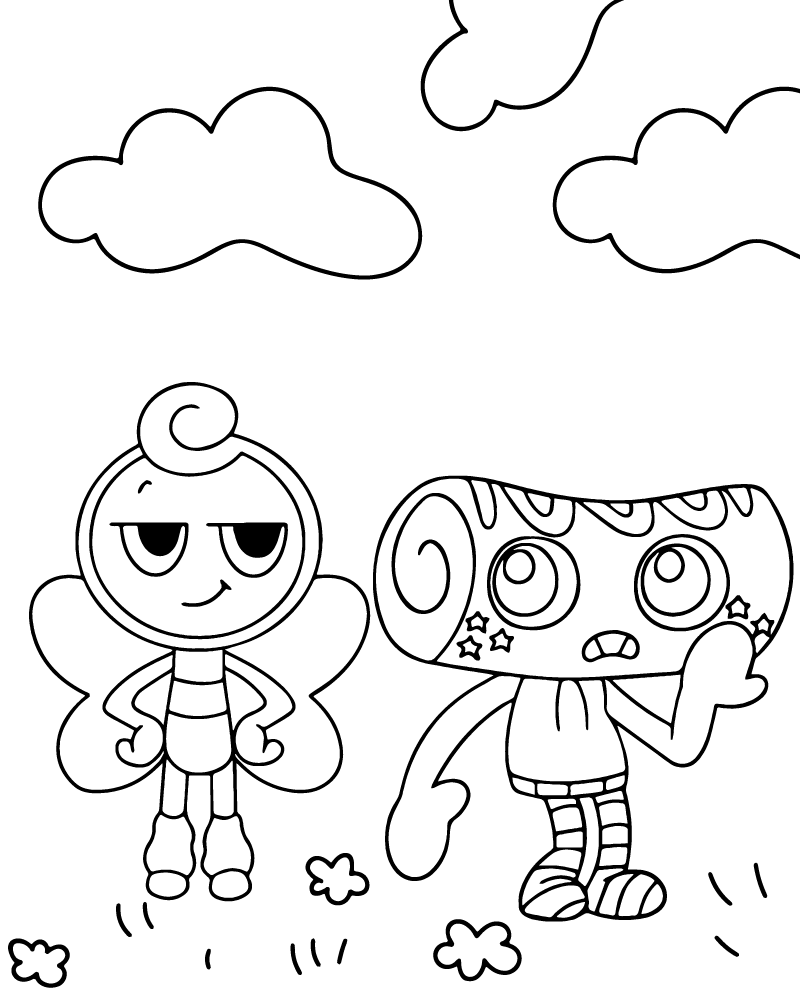 Dibujo de Dandy S World Character Coloring Pages para Colorear