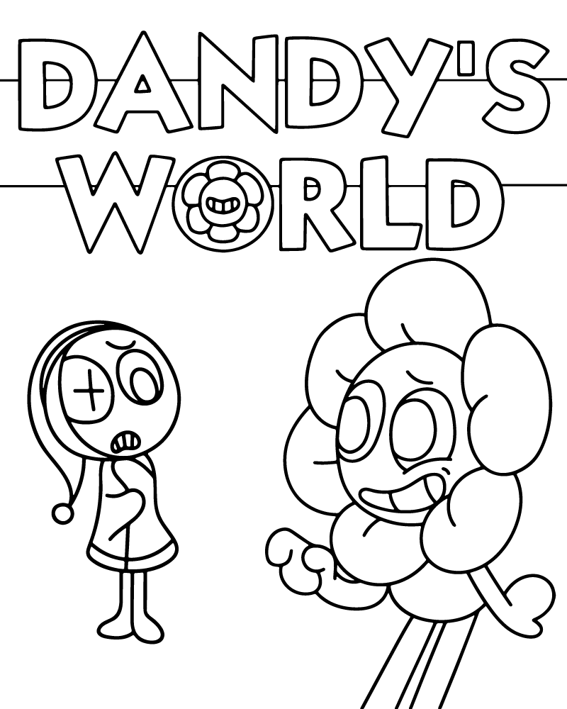 Dibujo de Dandy S World Coloring Pages para Colorear